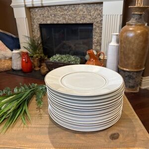 13 VTG Bernardaud & Co. Limoges France Porcelain Marli or 10” Dinner Plates